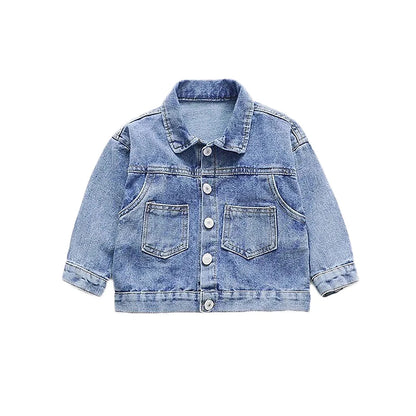 Sweet Little Girls Princess Denim Jacket for Spring Autumn childrensterritory