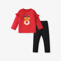 Girls Cartoon Design Full Sleeves T- Shirts And Leggings Set childrensterritory