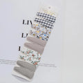10 Pieces/Lot Flower Print Cotton Alloy Hair Clips Set childrensterritory