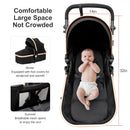 3 in 1 Lightweight and Foldable Baby Stroller