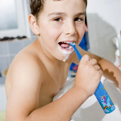 Kids Cartoon Design Electric Toothbrush With Extra Heads