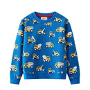 Kids Boys Stars Print Warm Winter Sweatshirts