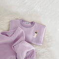 Kids Cartoon Print Long Sleeves Warm Clothing Set childrensterritory