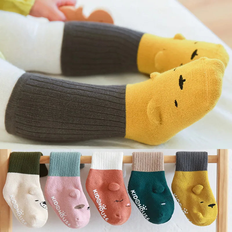 Baby Non-Slip Soft Cartoon Design Winter Socks
