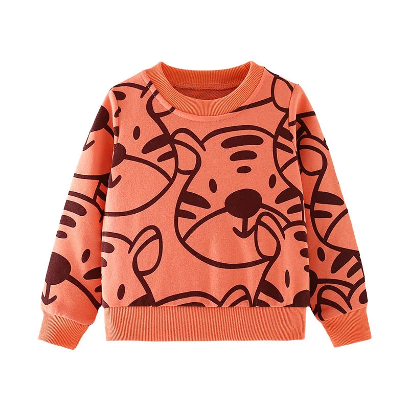 Long Sleeve Stars Cartoon Print Kid Boys Girls Sweatshirts childrensterritory