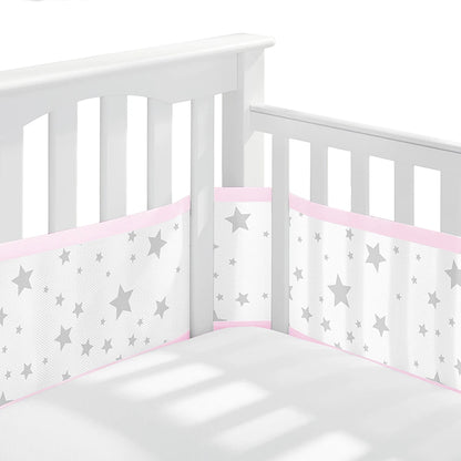 2pcs Breathable Baby Bed Bumper Cot Protector