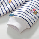 Girls Striped Cotton Hoodies for Autumn Spring childrensterritory