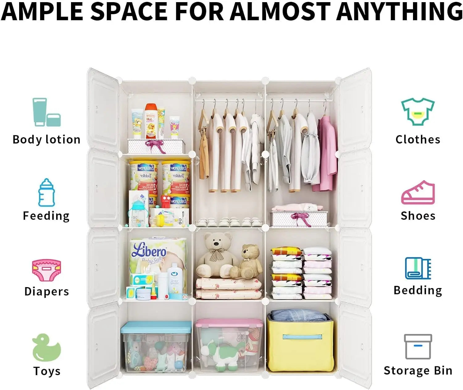 Hanging Clothes Closet for Kids&