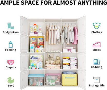Hanging Clothes Closet for Kids&