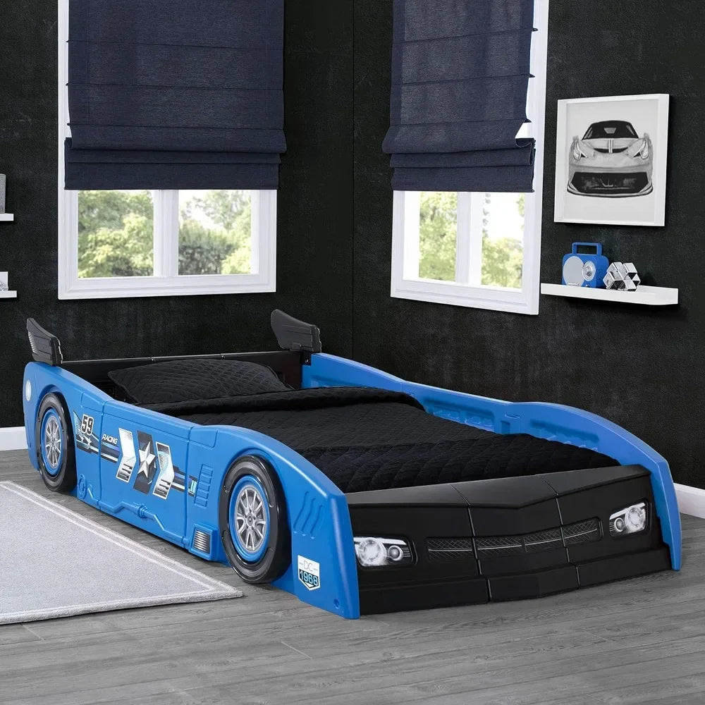 Twin Bed for Kids with a Turbo Race Car Design