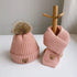 2Pcs Cute Bear Embroidery Baby Hats and Scarf Set childrensterritory