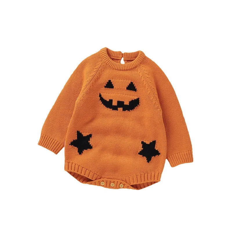Knitted Acrylic Newborn Baby Halloween Bodysuit