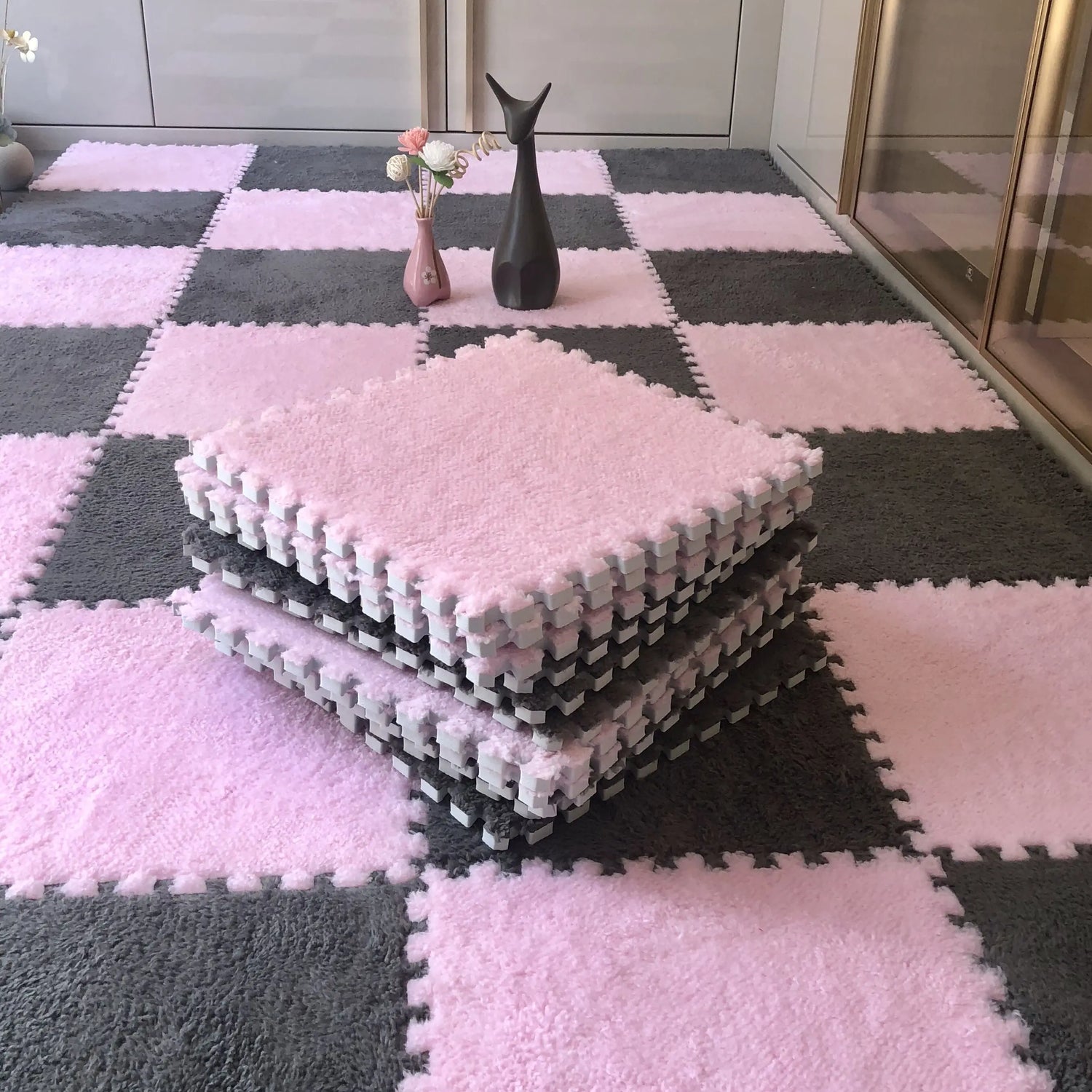 Soft Plush Kids Interlock Floor Mats, 30*30 CM childrensterritory