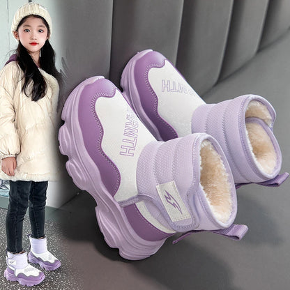 Elegant Waterproof Kids Girls Warm Snow Boots