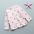 Lovely Heart Print Kids Girls Knitted Sweater childrensterritory