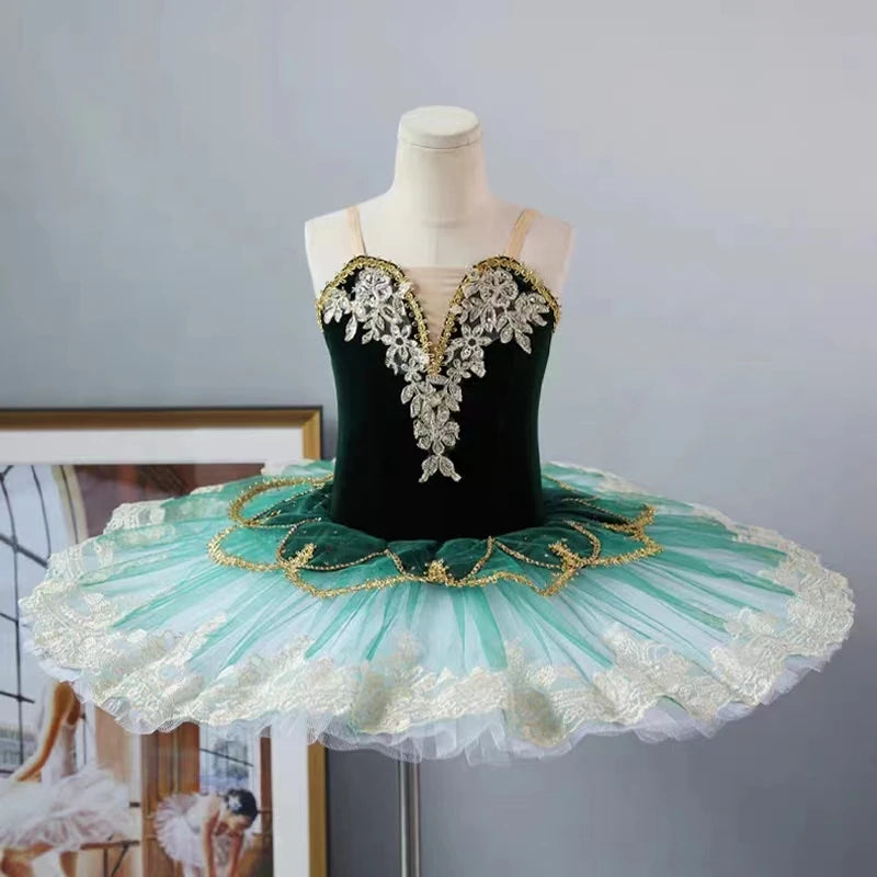 Professional Ballet Tutu Dress with Embroidery for Women and Girls childrensterritory
