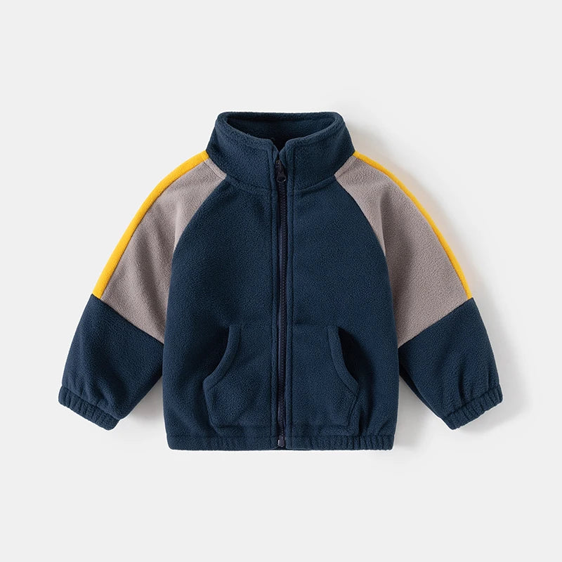 Boys’ Long-Sleeve Stylish Winter Jacket