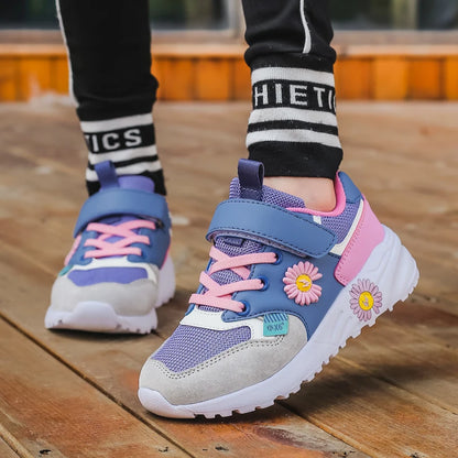 Non-slip Trendy Kids Girls Tennis Sneakers/Running Shoes childrensterritory