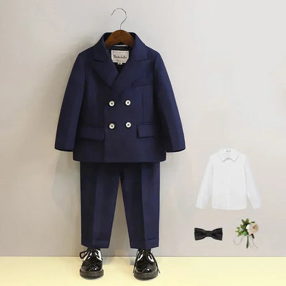 Kids Blazer Vest Pants Formal/Wedding Clothes Set