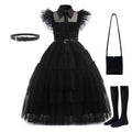 Wednesday Addams Kids Easter Halloween Party Costumes childrensterritory