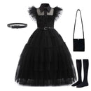 Wednesday Addams Kids Easter Halloween Party Costumes childrensterritory