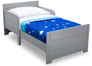 Portable Kids Wooden Bed with Guardrails