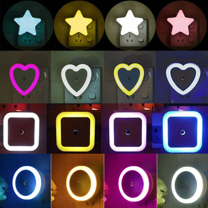 Mini Dusk to Dawn Sensor Wall Nights Lamp for Bedroom