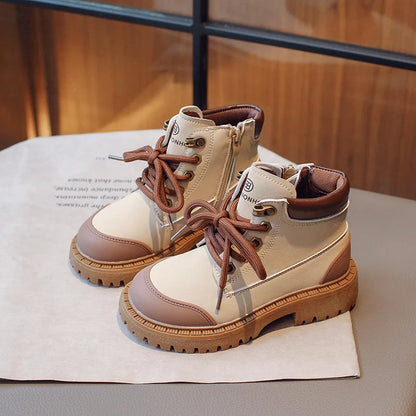 Kids Britain Style Versatile Mid-calf Boots/Casual Shoes childrensterritory