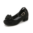 Girls Floral Design High Heels Shoes for Wedding Party childrensterritory