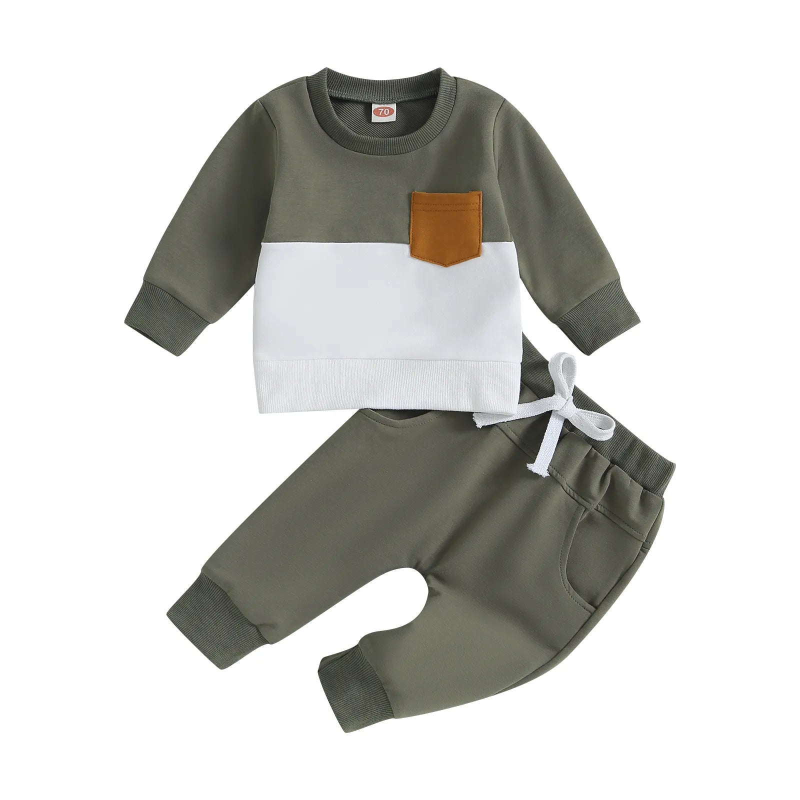 2PCS Warm Sweatshirts and Long Pants Baby Tracksuit childrensterritory
