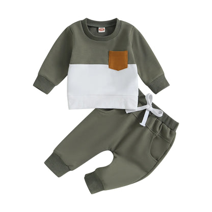 2PCS Warm Sweatshirts and Long Pants Baby Tracksuit childrensterritory