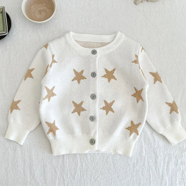 Baby Girls Long Sleeve Embroider Knit Cardigan childrensterritory