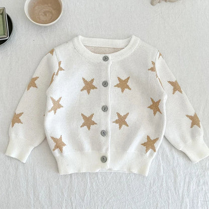 Baby Girls Long Sleeve Embroider Knit Cardigan childrensterritory