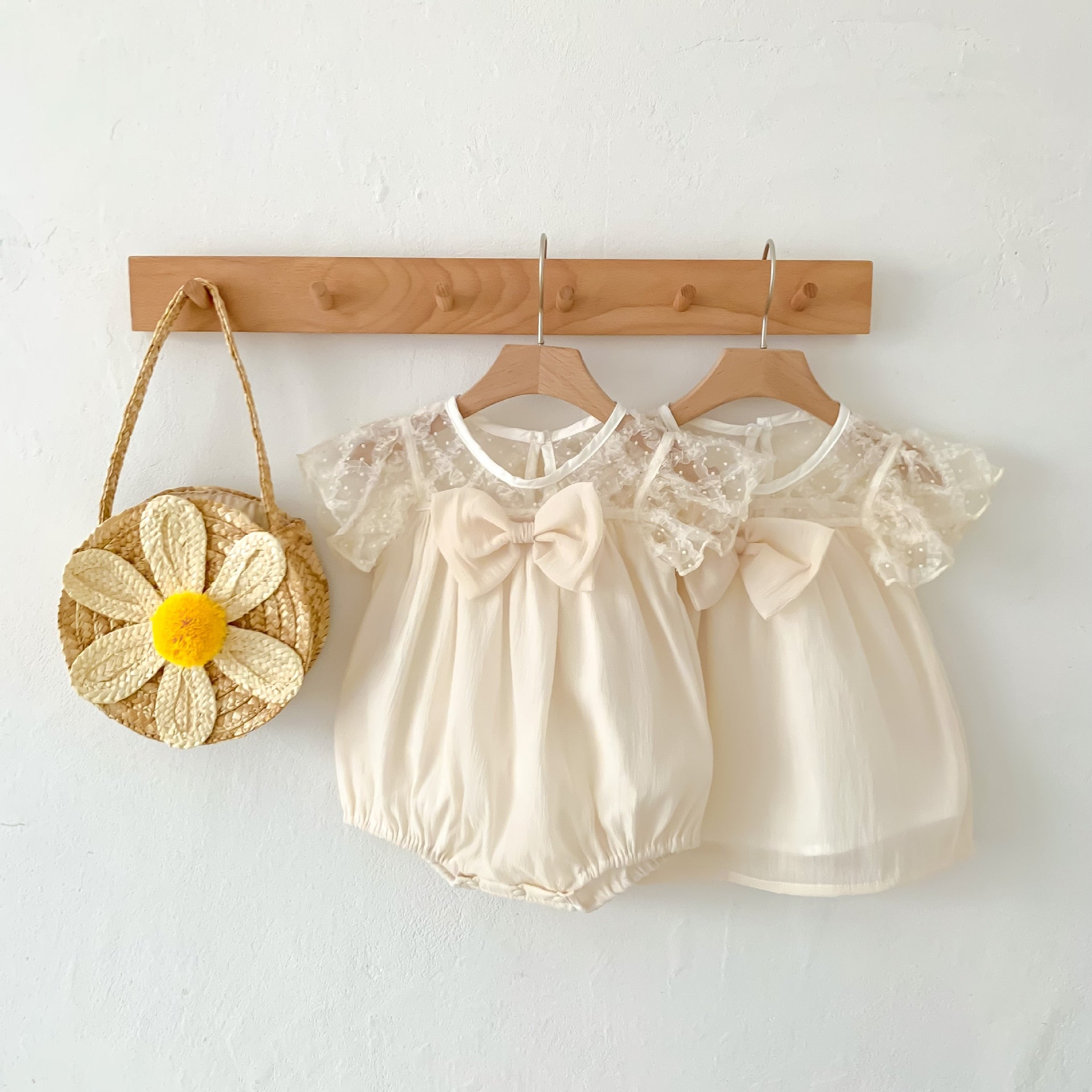 Baby Girl Thin Gauze Princess Dress and Bodysuit childrensterritory