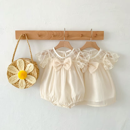 Baby Girl Thin Gauze Princess Dress and Bodysuit childrensterritory