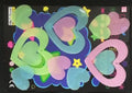 Glow in the dark Cartoon Butterfly Stars Wall Decals childrensterritory