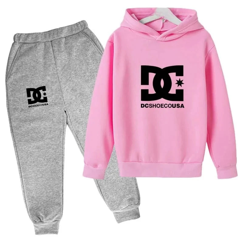 Kids Boys Long Sleeves Hoodies + Pants 2Pcs Set