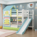 Kids Designer Wooden Bunk Bed Frame with Storage childrensterritory