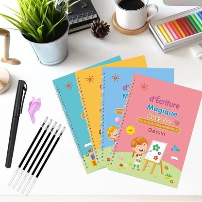 French Letter and Number Practice Copybook for Kids