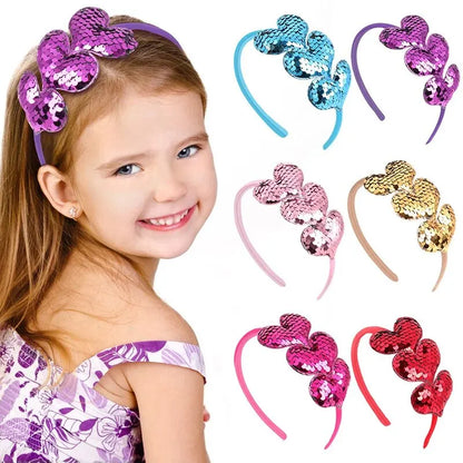 Heart-shaped Colorful Simple Headbands for Girls childrensterritory