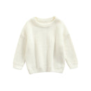 Baby Boys Girls Solid Color Long Sleeve Knit Sweaters childrensterritory