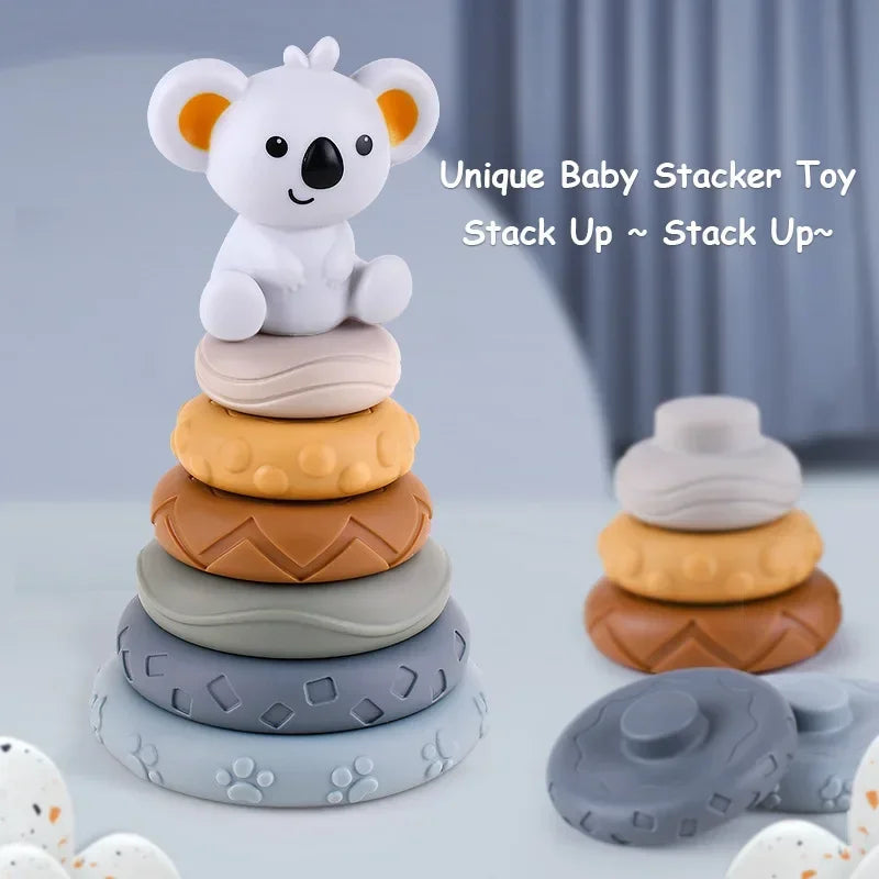 Baby Early Learning Silicone Building Blocks Montessori Toys