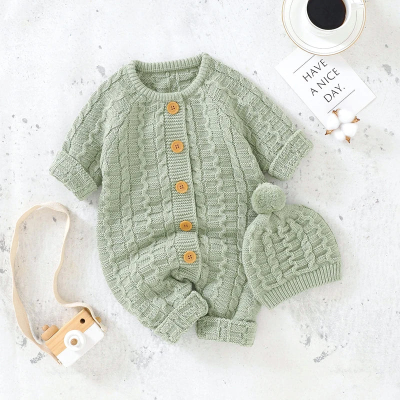 Baby Kids Long Sleeves Soft Winter Bodysuits