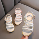 Kids Girls Stylish Bling Rhinestone Soft Princess Sandals