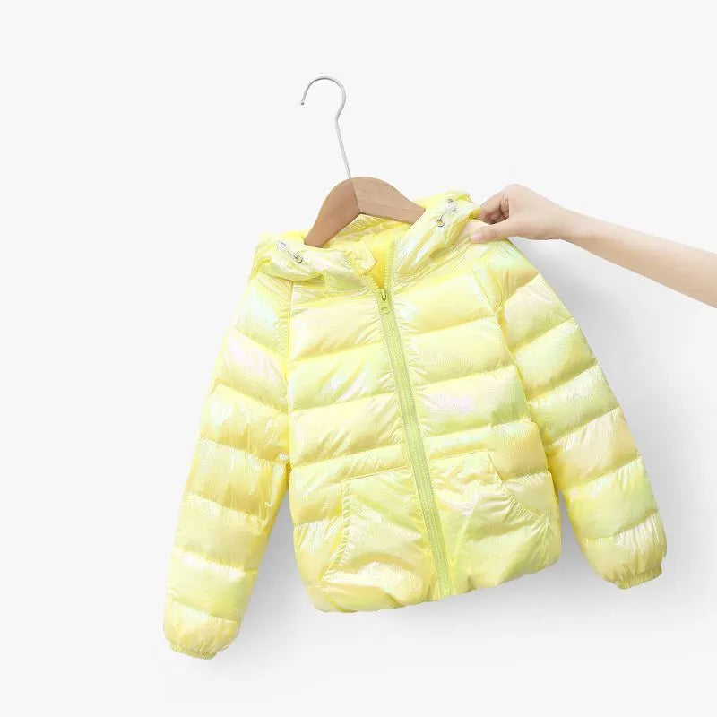 Colorful, Bright Hooded Duck Down Jackets for Babies and Kids childrensterritory