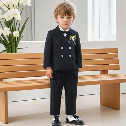 Kids Blazer Vest Pants Formal/Wedding Clothes Set