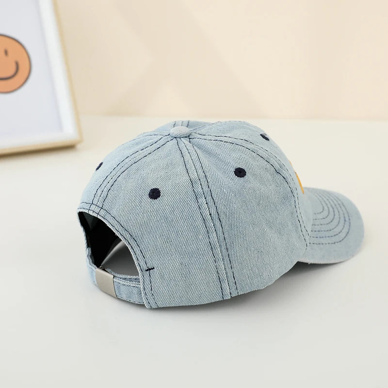 Little Boys Grls Bulldozer Embroidered Cotton Baseball Caps childrensterritory