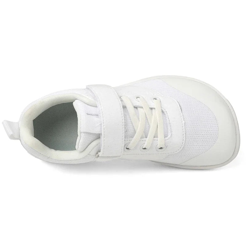 Grey Striped Soft Barefoot Shoes For Boys And Girls