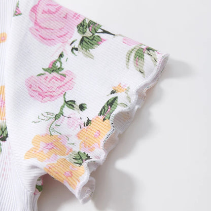Kids Girls Floral Print Summer Party Dress childrensterritory