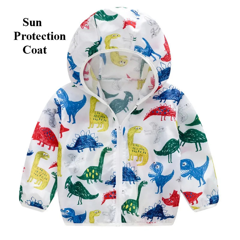 Toddler Girl Boy Hooded Sunscreen Outwear/Jacket childrensterritory
